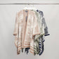 Gilet lungo in maglia jacquard con motivo paesaggio