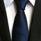 Cravatta in satin blu navy