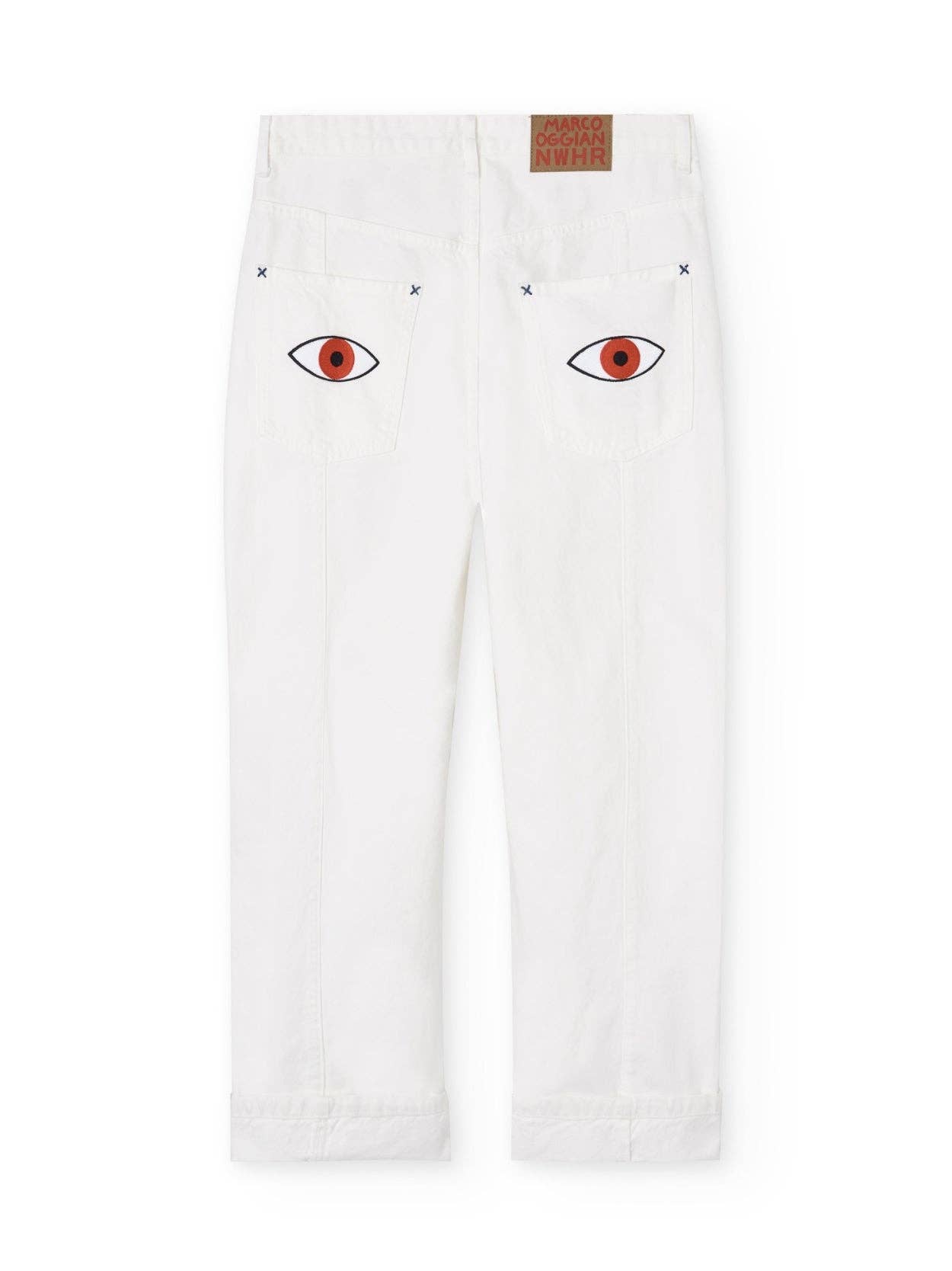 Pantaloni denim a pieghe Hope Heals