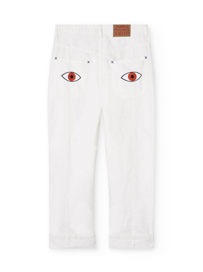 Pantaloni denim a pieghe Hope Heals