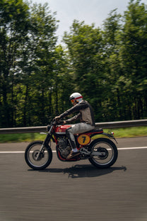 Guanti Lunghi da Moto in Pelle con Touchscreen