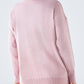 Maglione dolcevita con righe laterali