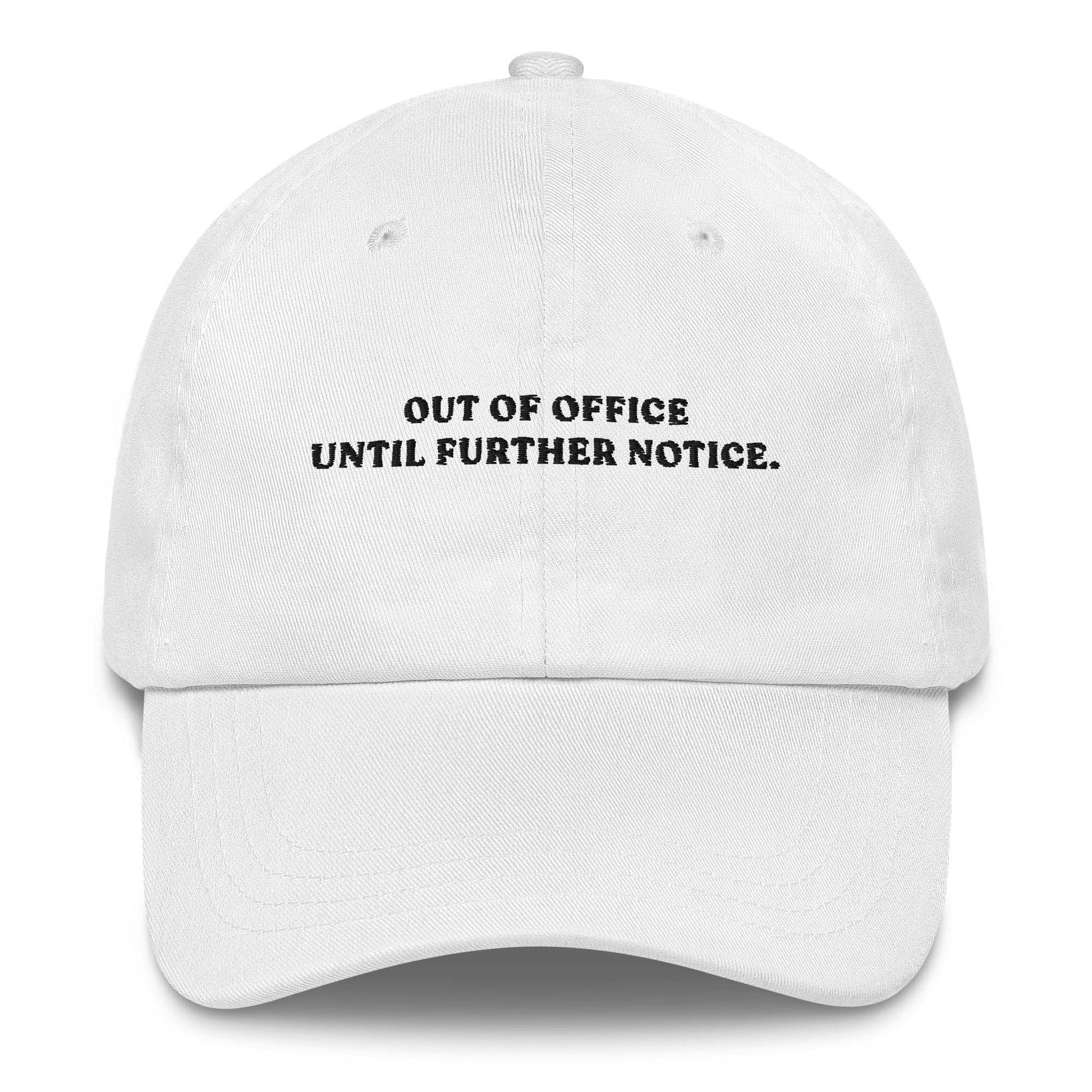 Cappellino baseball ricamato "Out of Office"