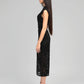 Abito midi Elinor nero in pizzo