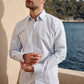 Camicia uomo Torneo Greta Sky in cotone biologico