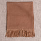 Sciarpa morbida in cashmere e viscosa con frange