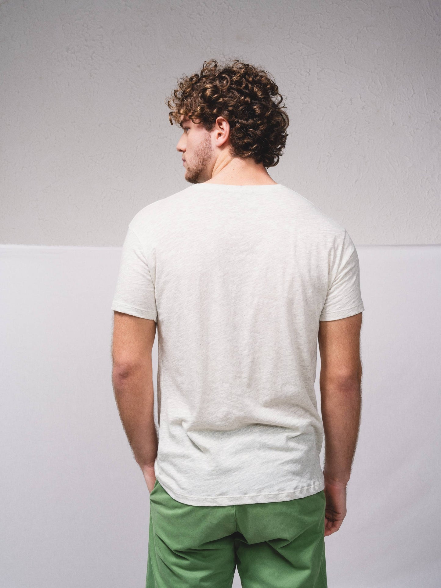 T-shirt in cotone con stampa messaggio