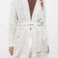 Cardigan in maglia strutturata con cintura