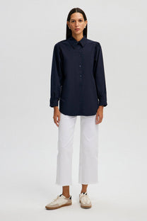 Camicia con maniche plissettate