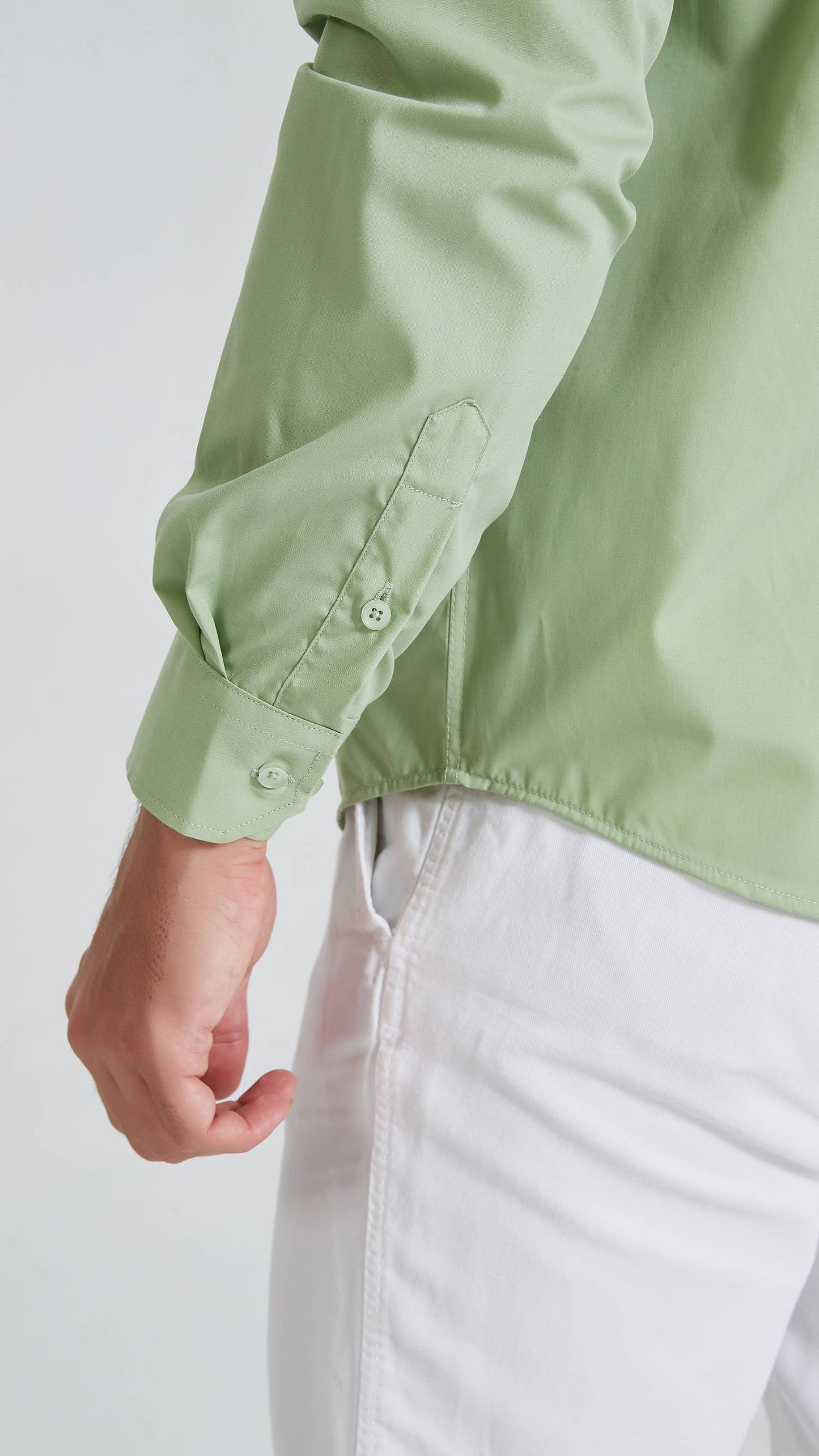 Camicia verde comfort easy iron