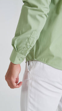 Camicia verde comfort easy iron