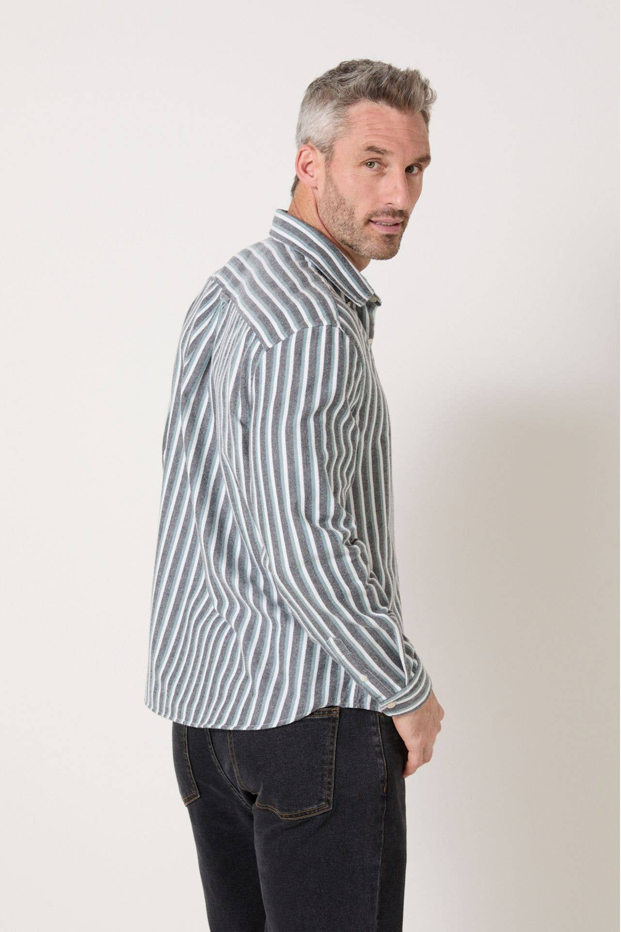 Camicia Jakarta a Righe in Oxford di Cotone