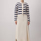 Cardigan in maglia a righe