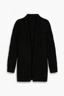 Cardigan lungo intrecciato oversize