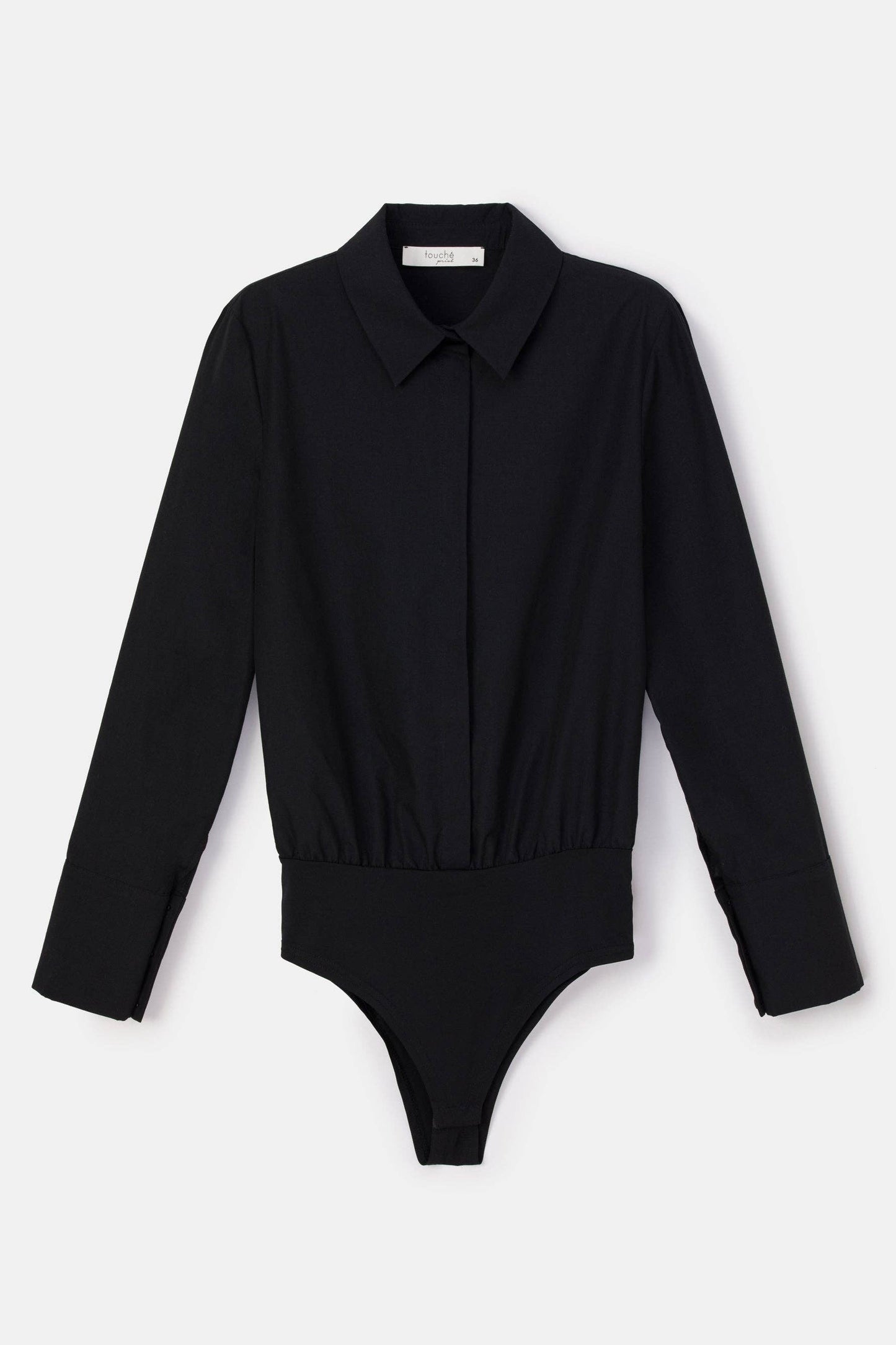 Body camicia nero con antiscivolo