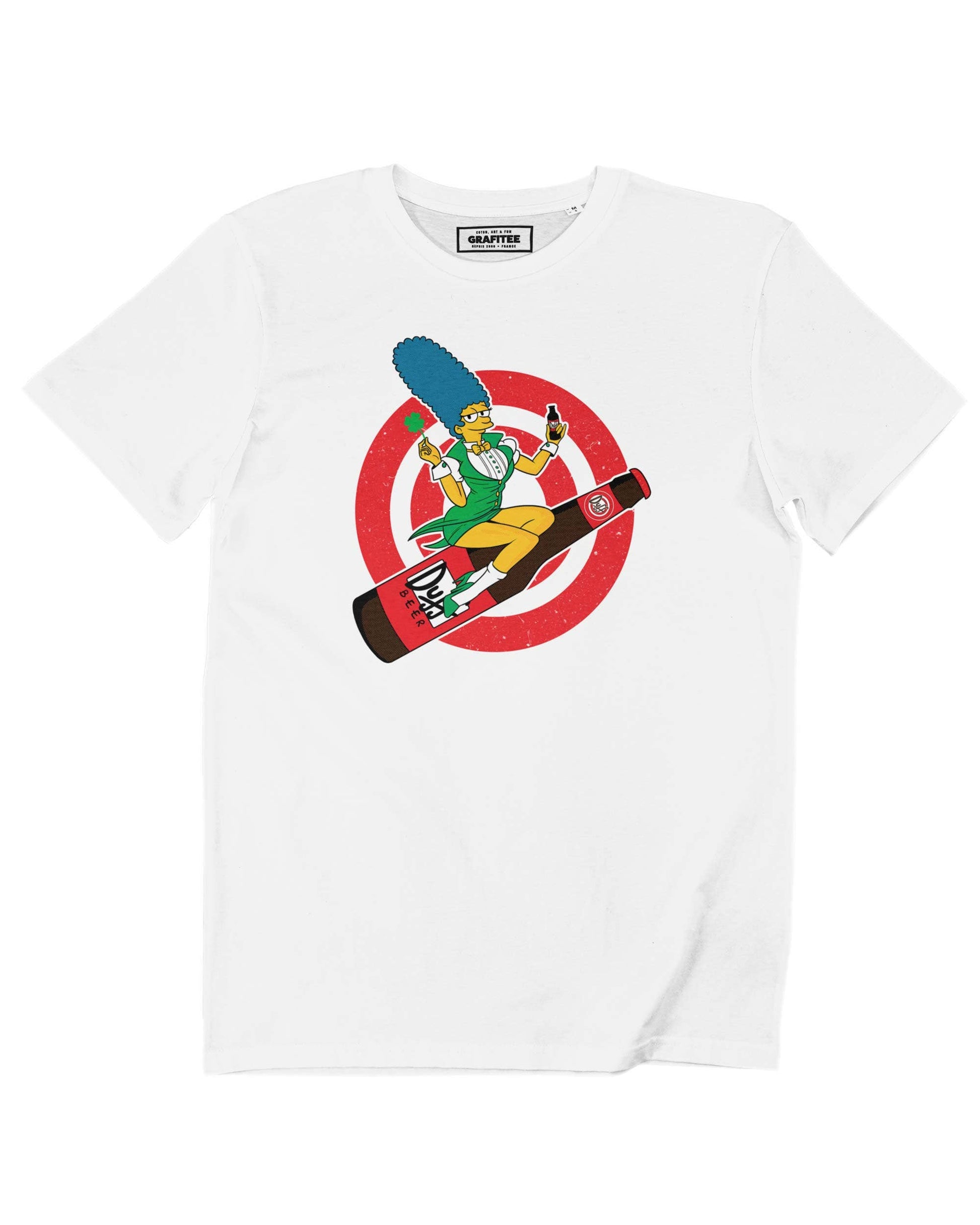 T-shirt grafica Marge Duff dei Simpsons