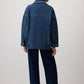 Giacca di jeans oversize con frange