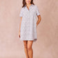 Erica abito camicia ricamato in cotone