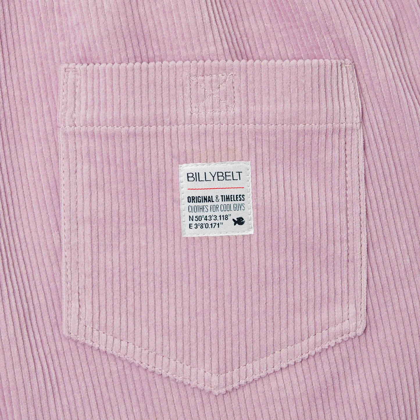 Shorts in velluto di cotone biologico color Parma