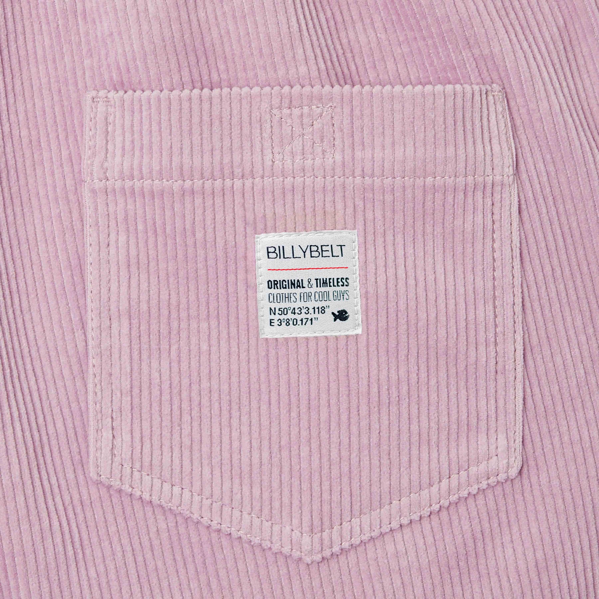 Shorts in velluto di cotone biologico color Parma