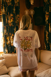 T-shirt “Il Dolce Far Niente” in cotone biologico