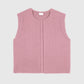 Gilet in maglia rosa Legringo