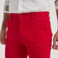 Pantaloni chino elasticizzati rossi da uomo