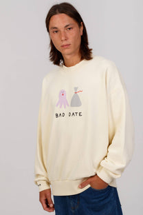 Felpa in cotone biologico Bad Date