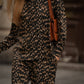 Blusa animalier in viscosa