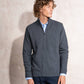 Cardigan in maglia uomo con zip e collo alto