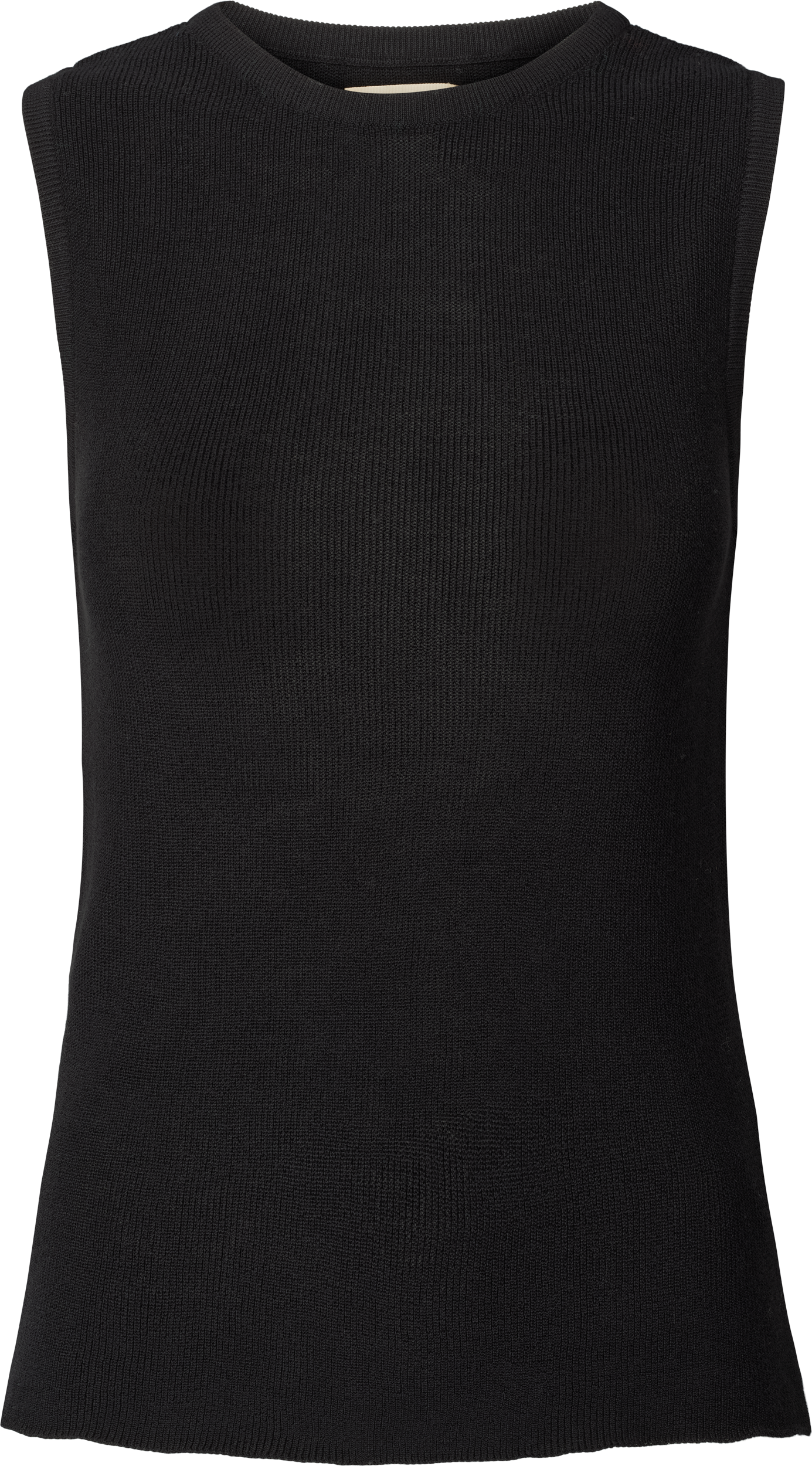 Top a maglia Sofie in cotone biologico nero