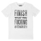 T-shirt unisex in cotone biologico con stampa slogan
