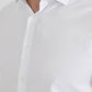 Camicia in cotone piqué comfort bianca