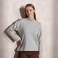 Maglia in maglia boxy con bottoni laterali
