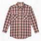 Camicia di flanella a quadri da uomo Chop Plaid rosa