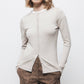 Cardigan in maglia rasata con bottoni