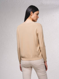 Cardigan in maglia con bottoni effetto perla