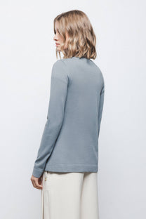 Cardigan in maglia rasata con bottoni