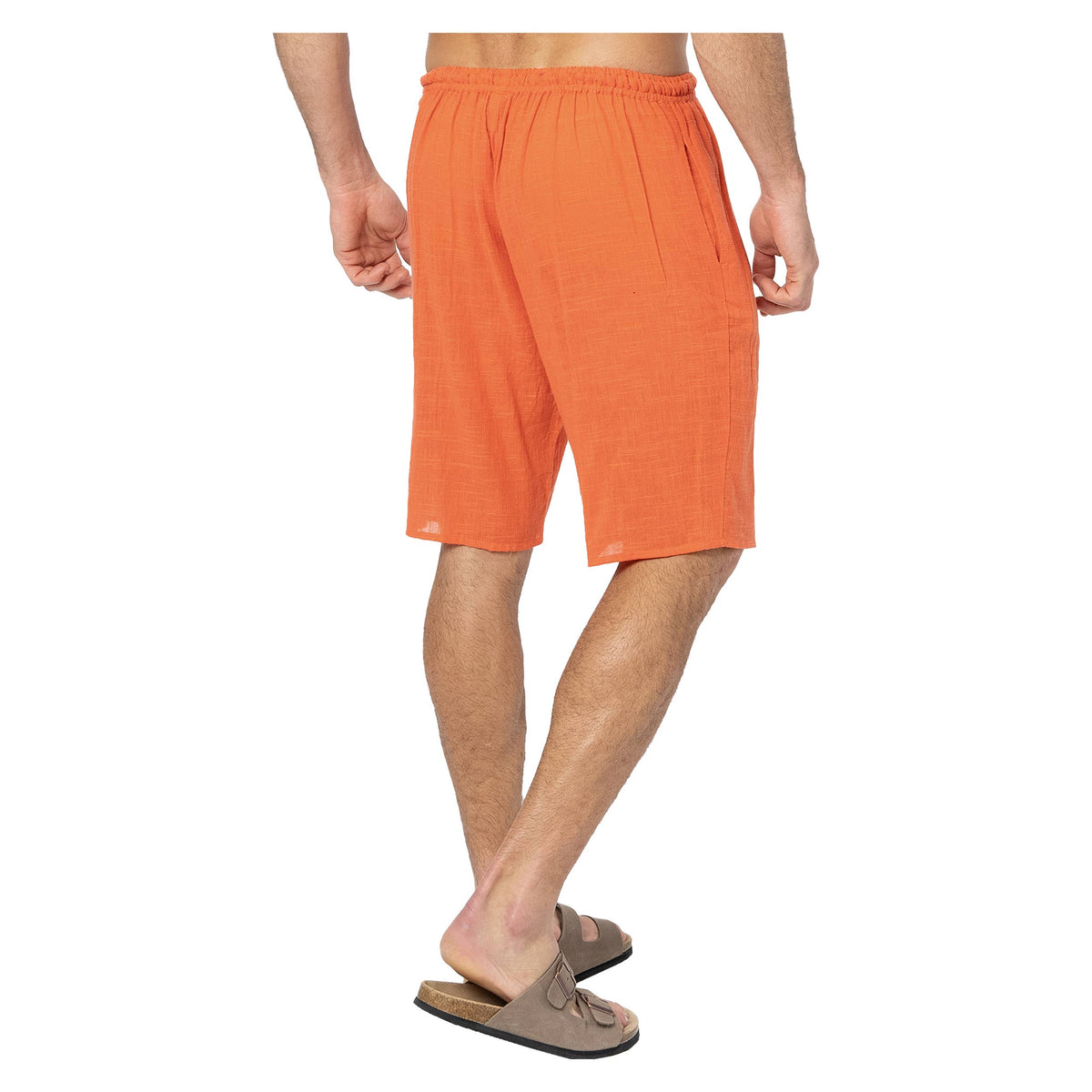 Pantaloncini estivi in cotone arancioni La Mano Boho