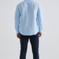 Camicia azzurra a micro fantasia comfort