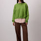 Pantaloni jacquard leopardati a gamba ampia