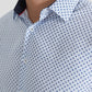 Camicia bianca a fantasia comfort fit