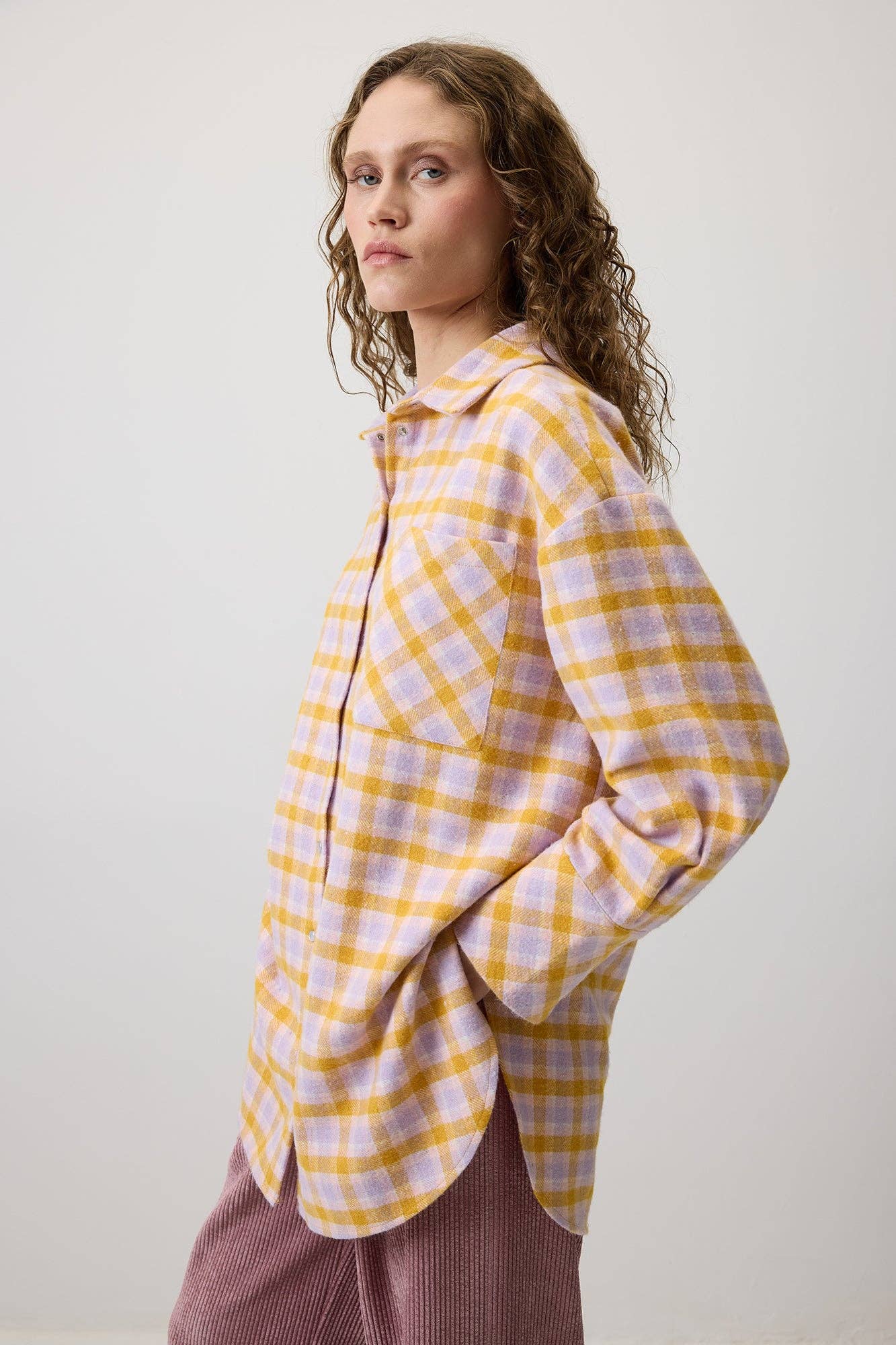 Camicia oversize a quadri stile boscaiolo