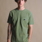 T-shirt uomo pigmentata in cotone biologico verde quercia
