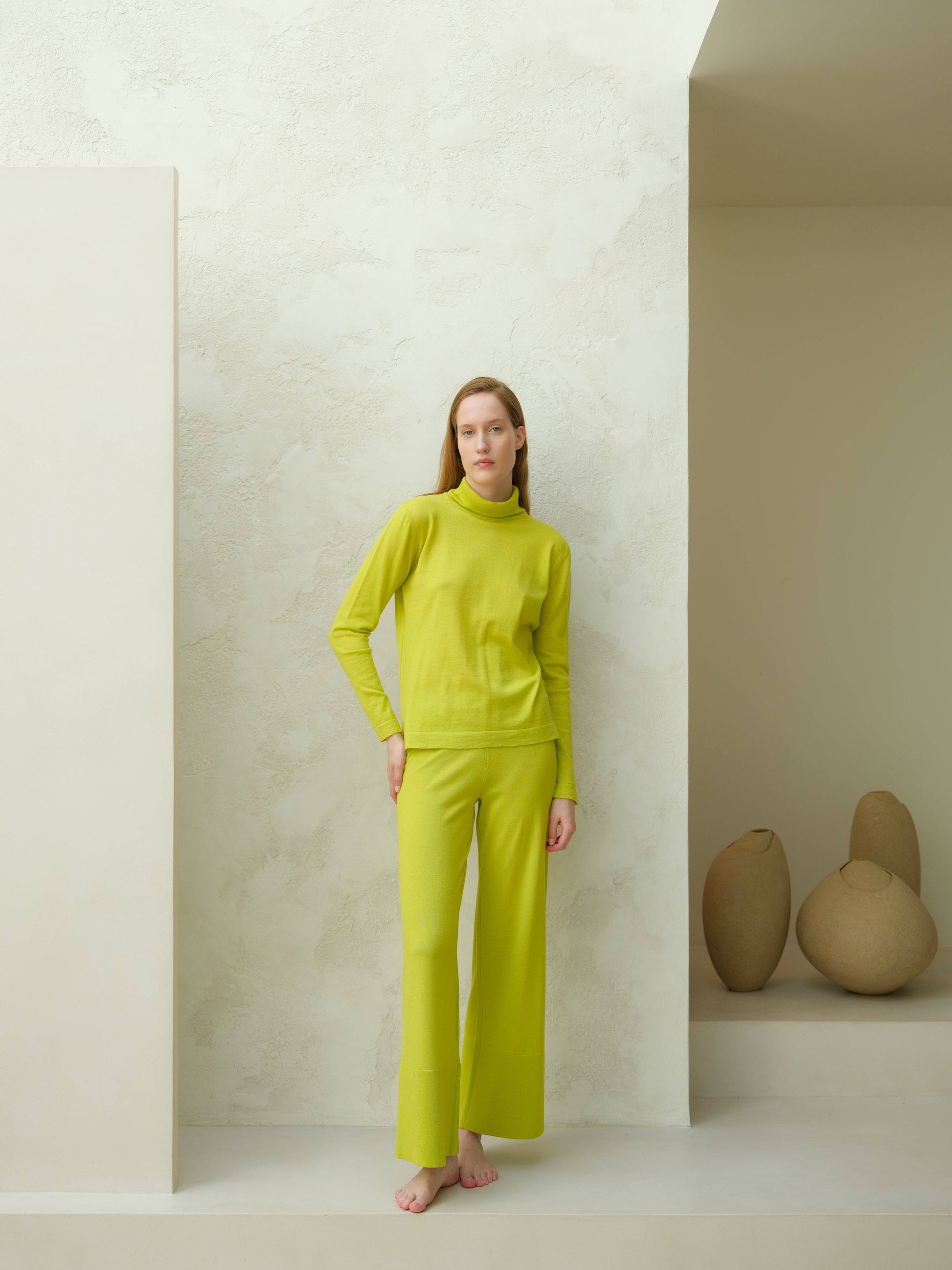 Dolcevita in lana merino extra fine da donna