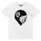 T-shirt Stuck con stampa Space bianca e nera