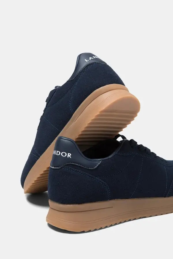 Sneakers bicolori con suola gum