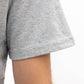 T-shirt unisex in cotone biologico grigio mélange con stampa 1 Franco