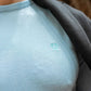 Maglione girocollo in cotone Pima Blue Sky