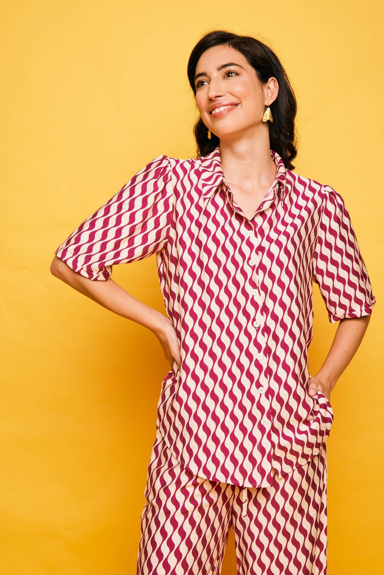 Camicia Aguadulce fucsia